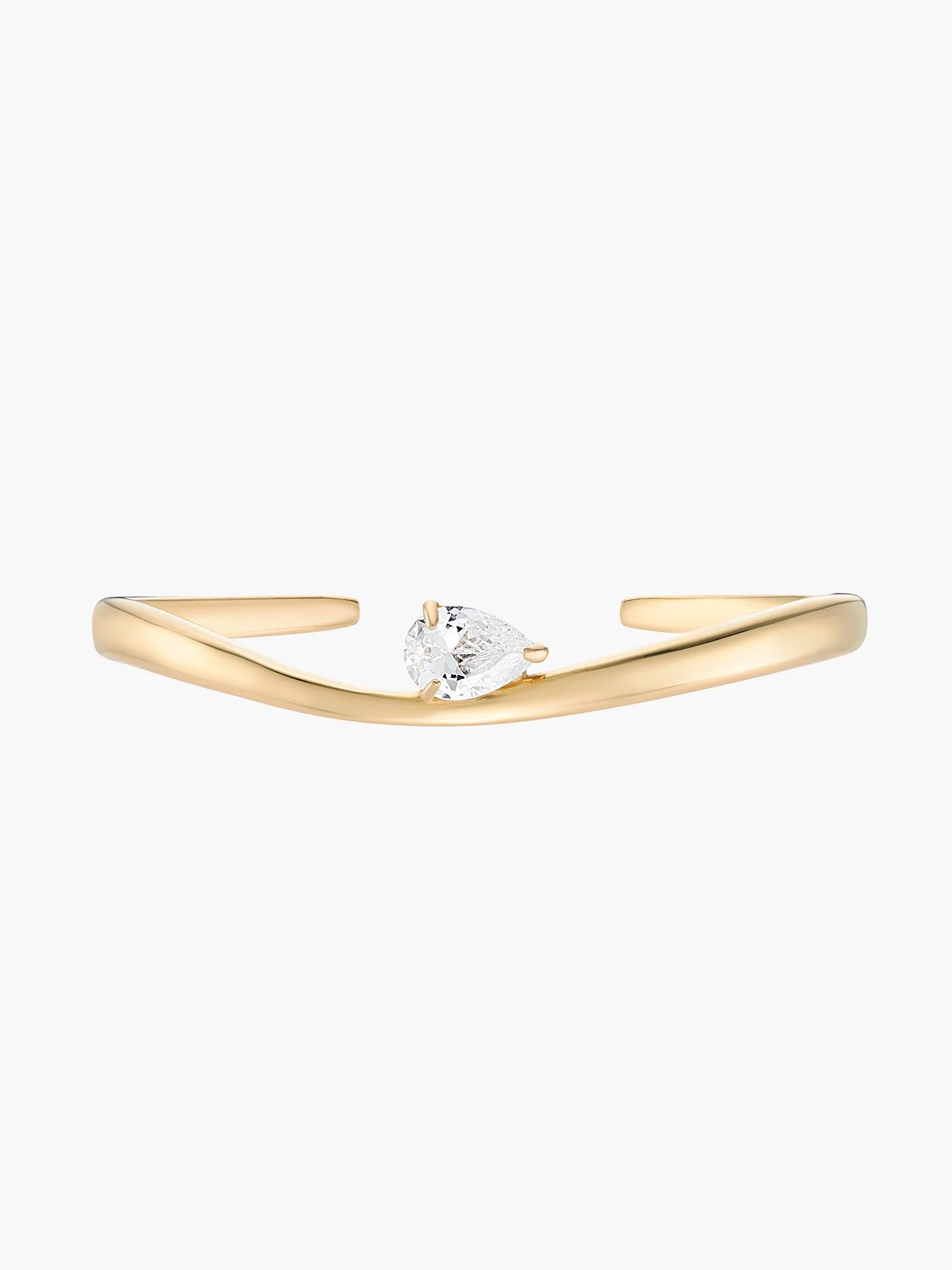 Iris Crystal Curve Bangle