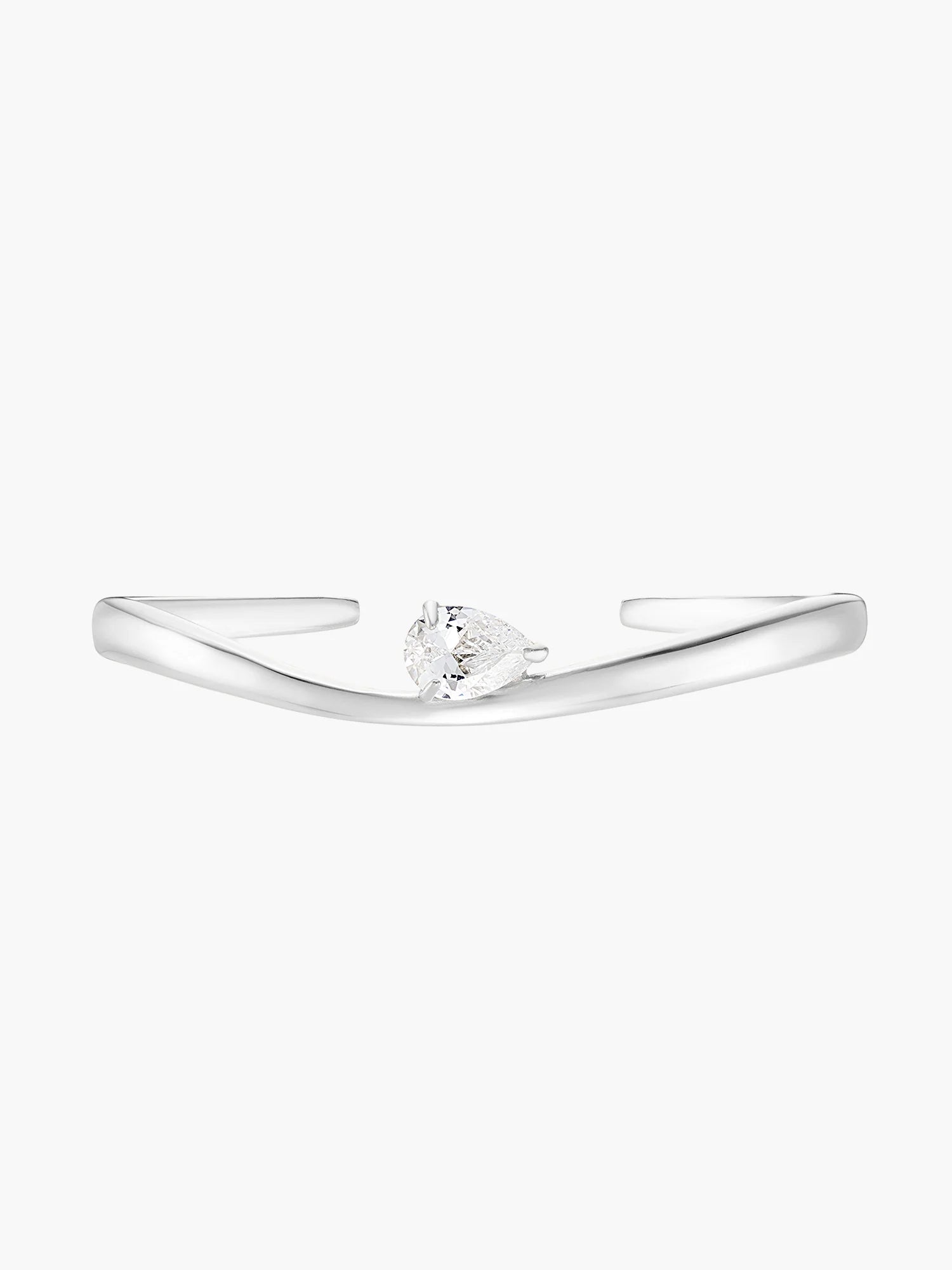 Iris Crystal Curve Bangle