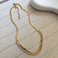 Elina Gold and Crystal Necklace