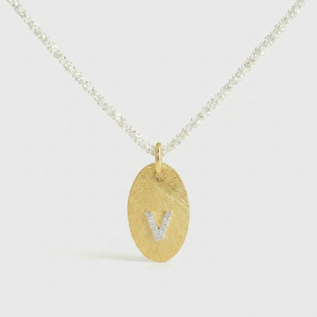 Mia Initial Coin Necklace