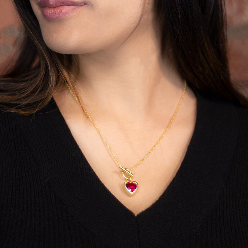 Lev Heart-Shaped Valentine Necklace