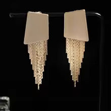 Amara Golden Cascade Earrings