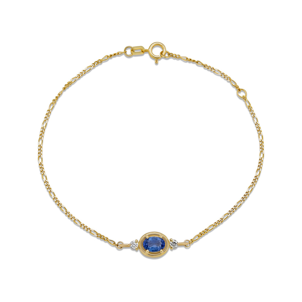 Saphira Blue Gem Bracelet Stack