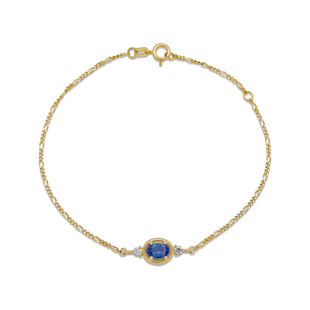 Saphira Blue Gem Bracelet Stack