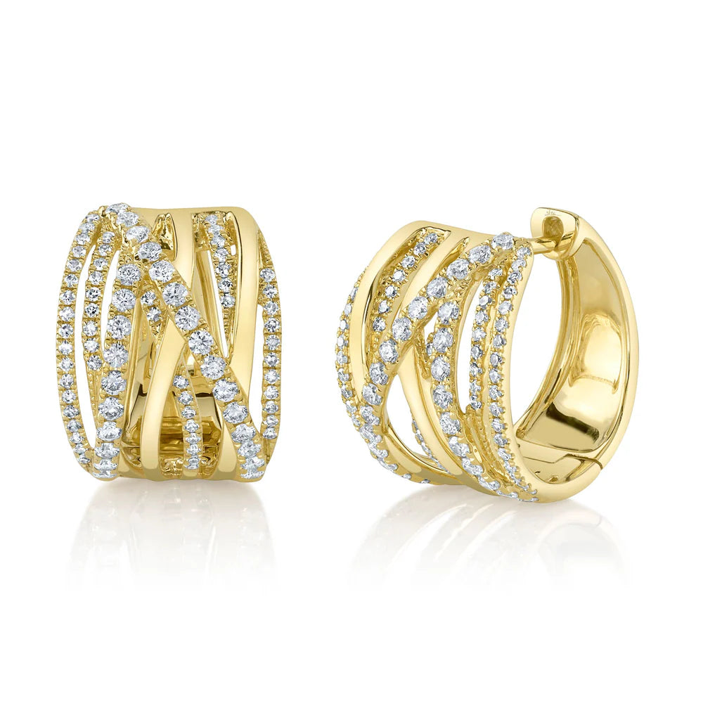 Colette Twist Sparkle Huggie Hoops