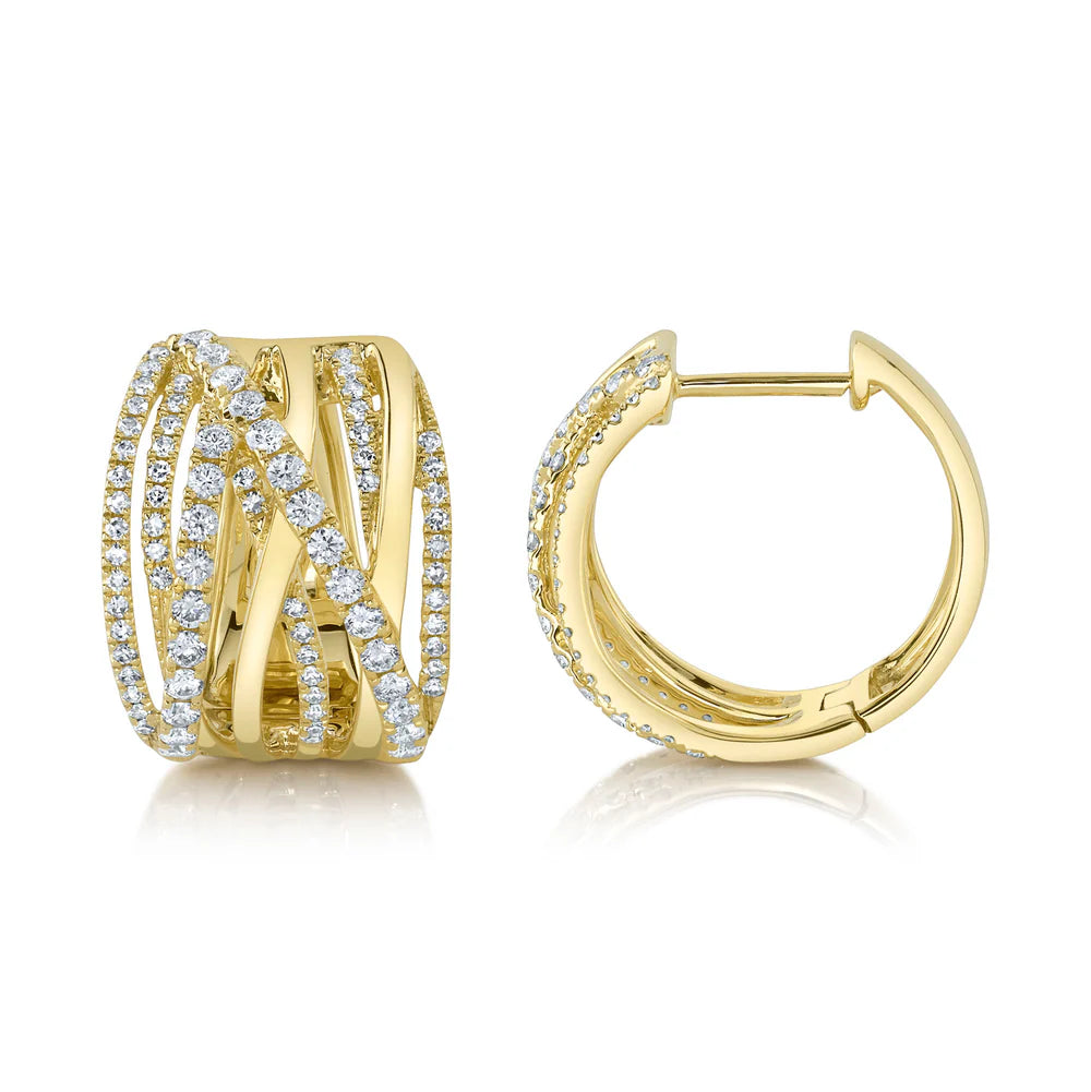 Colette Twist Sparkle Huggie Hoops
