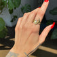 Ines Crystal Teardrop Ring