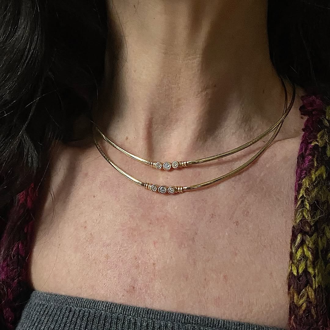 Elegant Crystal Accent Choker for Women