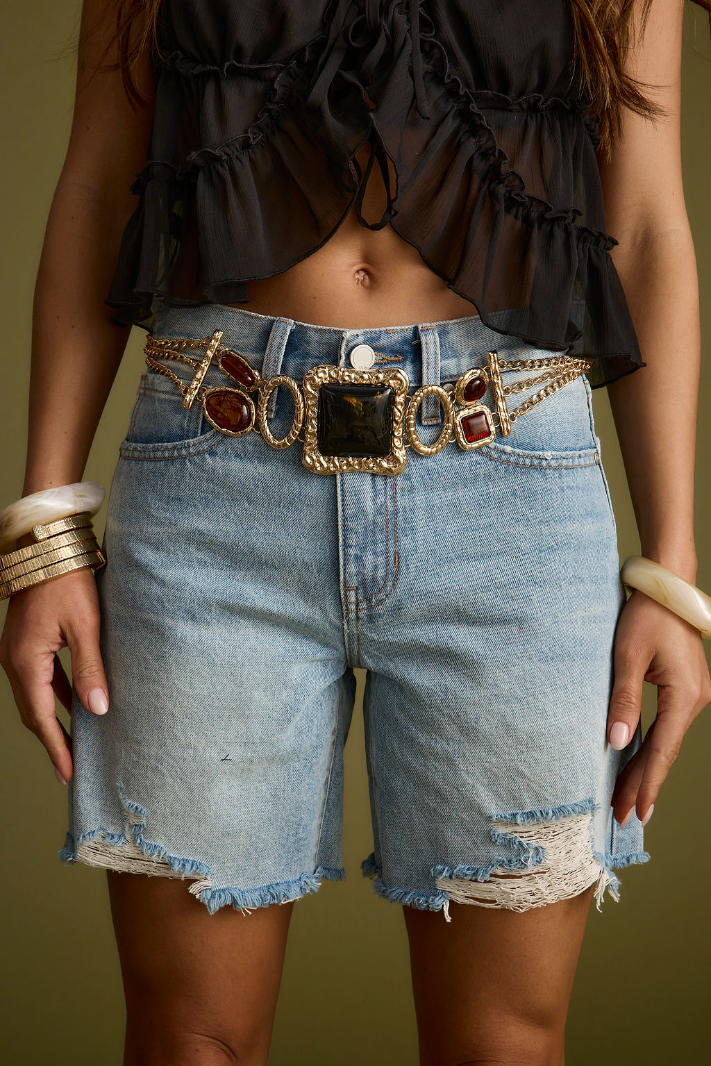 Valenra Stone Chain Belt