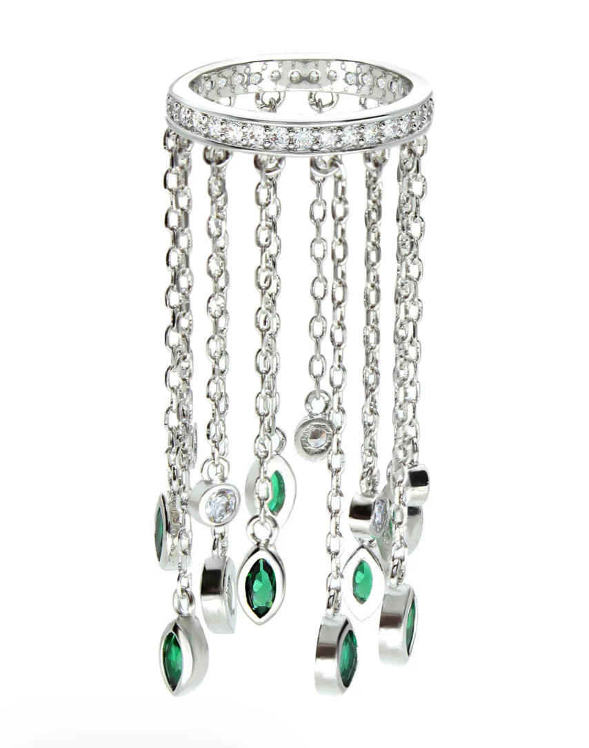 Selene Cascade Emerald Ring