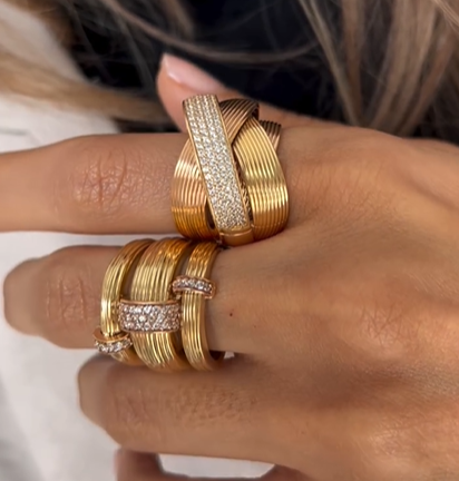 Kaia Power Band Set of 2 Rings
