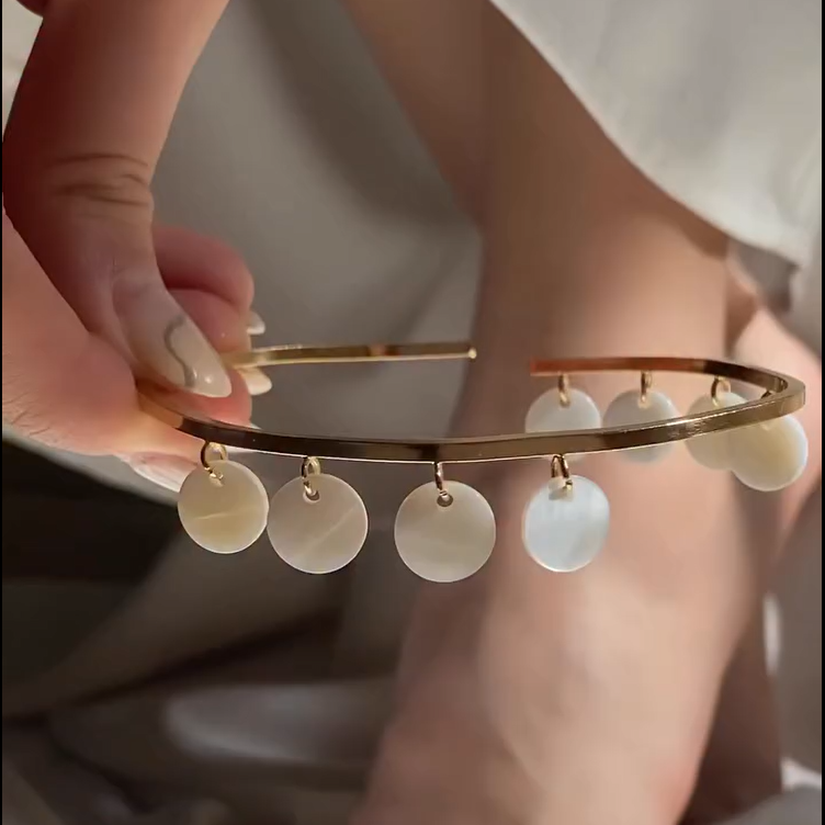 Noor Disc Anklet for Women