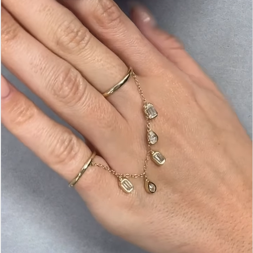 Cleo Drizzle Chian Link Ring