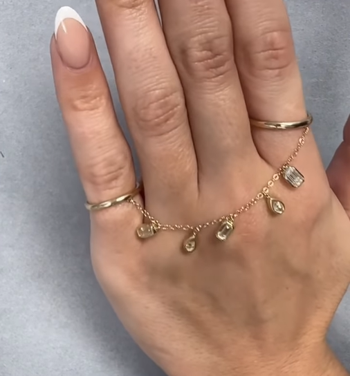 Cleo Drizzle Chian Link Ring