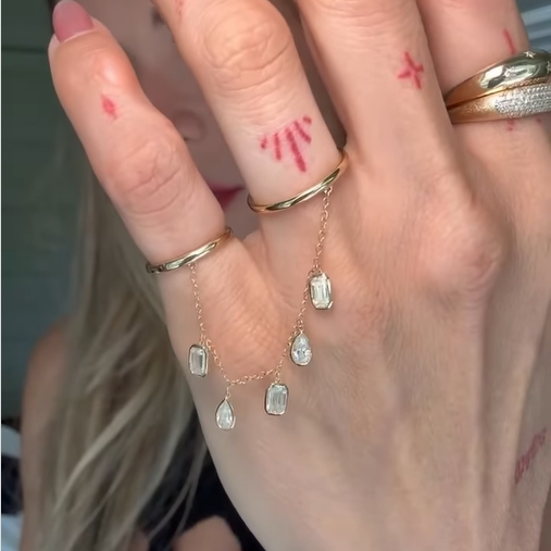 Cleo Drizzle Chian Link Ring