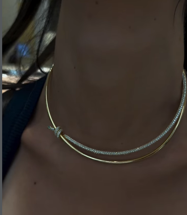 Isabella Zircon Knot Necklace