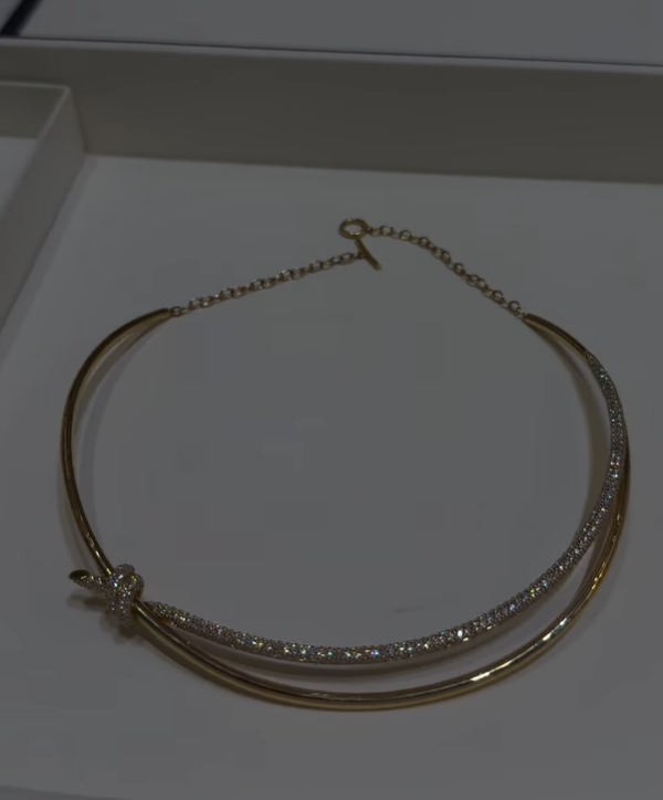 Isabella Zircon Knot Necklace