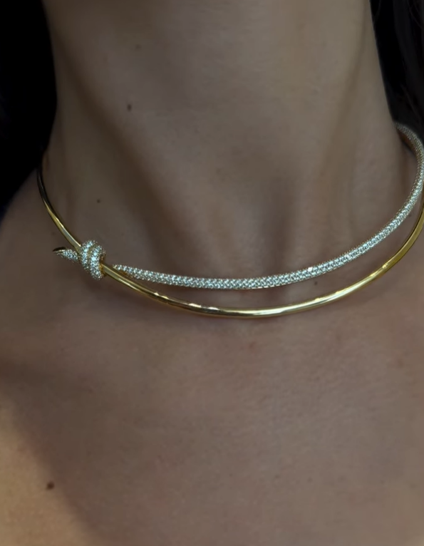 Isabella Zircon Knot Necklace