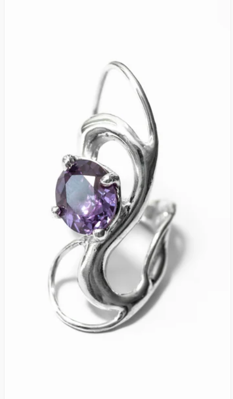Amethyst Flow Ring Set of 2 (Size 7)