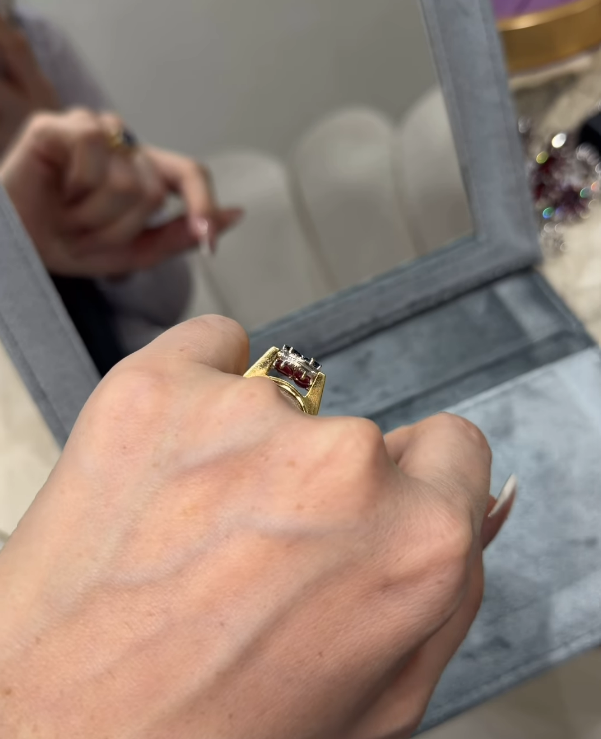 Midnight Bloom Sapphire Two in One Ring (Size 7)