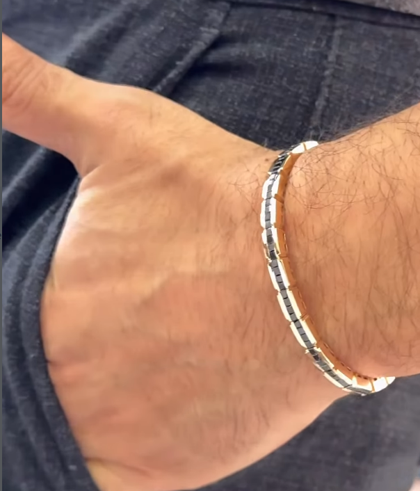 Black Link Men’s Bracelet (Adjustable)
