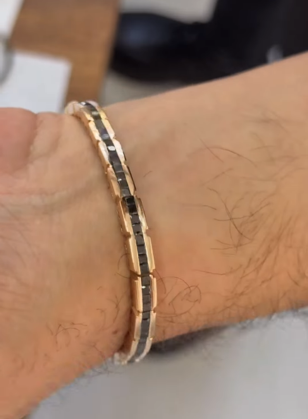 Black Link Men’s Bracelet (Adjustable)