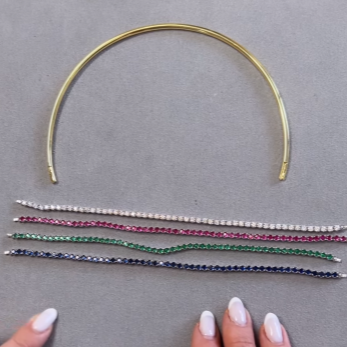 Sofia Crystal Choker Necklace for Women