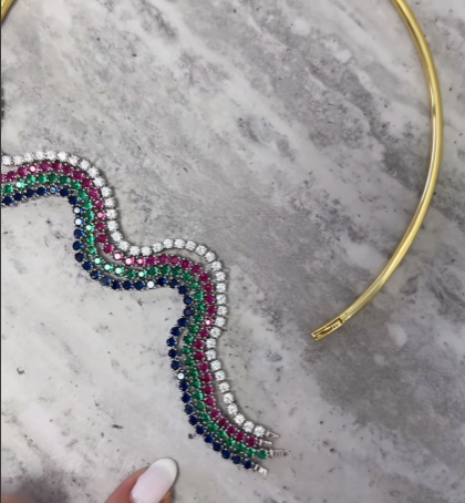 Sofia Crystal Choker Necklace for Women