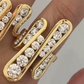 Freya Crystal Cascade Statement Ring