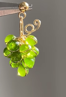 Amira Grape Drop Earrings