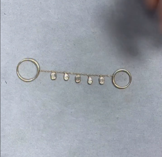 Cleo Drizzle Chian Link Ring