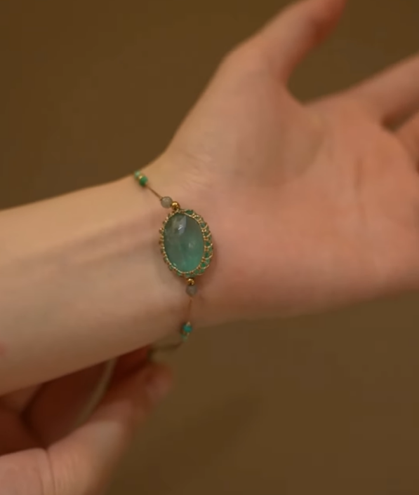 Sophie Aqua Sterling Silver Bracelet