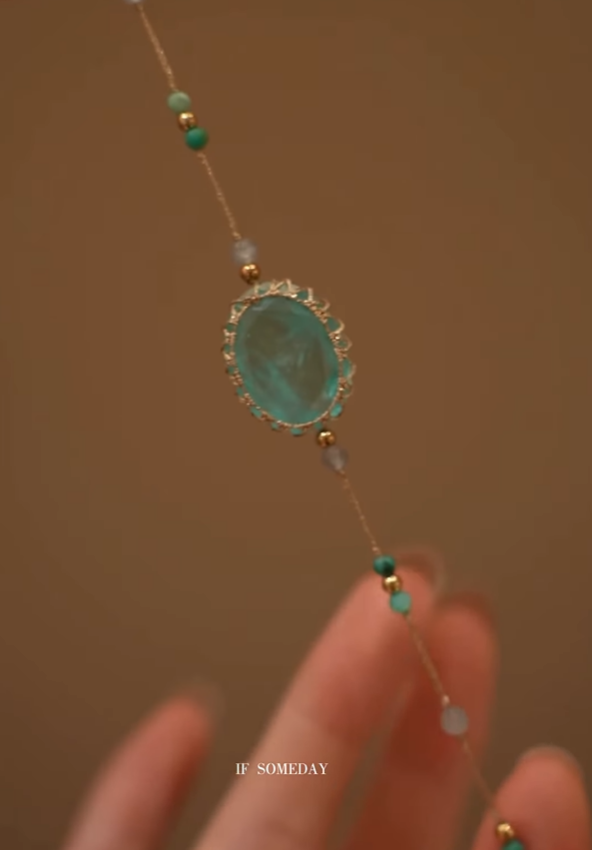 Sophie Aqua Sterling Silver Bracelet