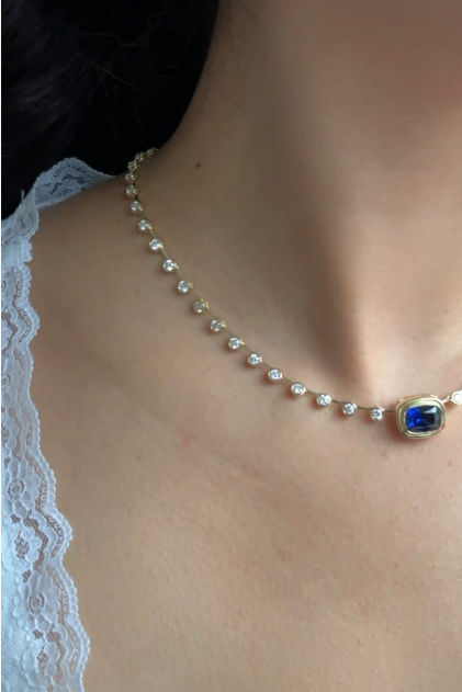 Isla Midnight Necklace (Two in One)