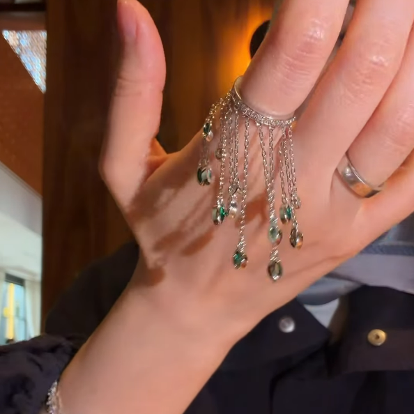 Selene Cascade Emerald Ring