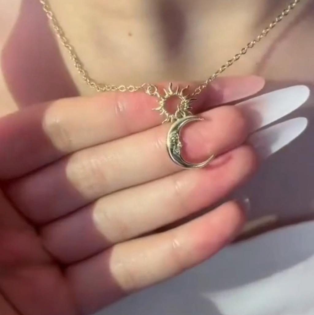 Celestial Duo Charm Necklace