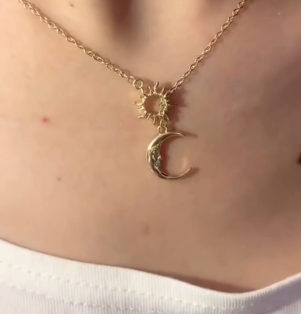 Celestial Duo Charm Necklace