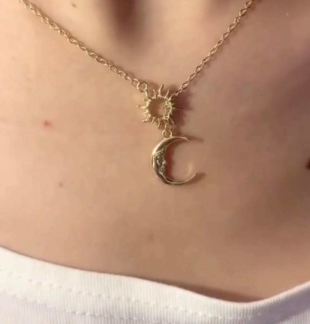 Celestial Duo Charm Necklace