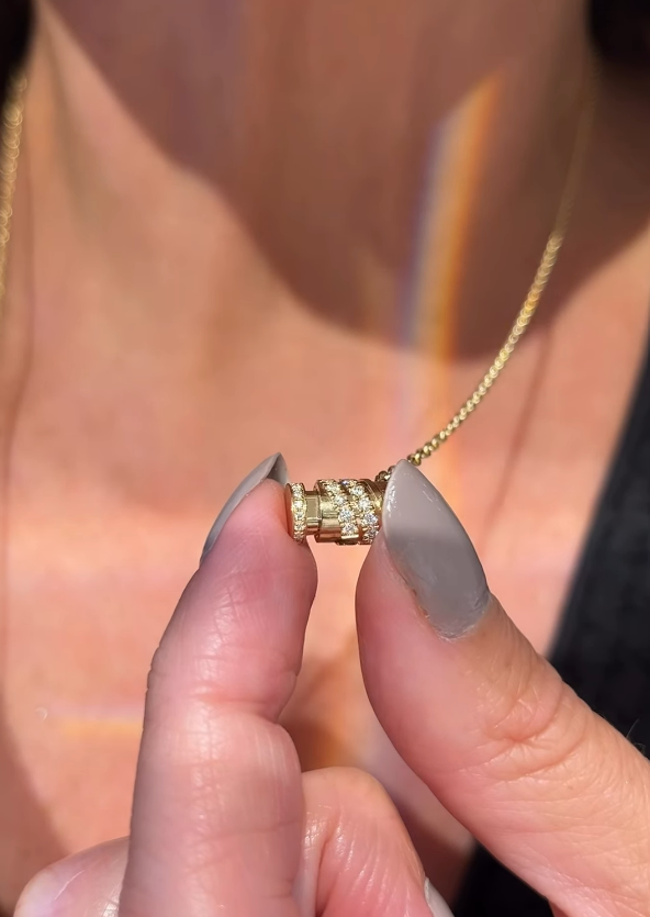 Lunelle Crystal Slider Lariat Necklace