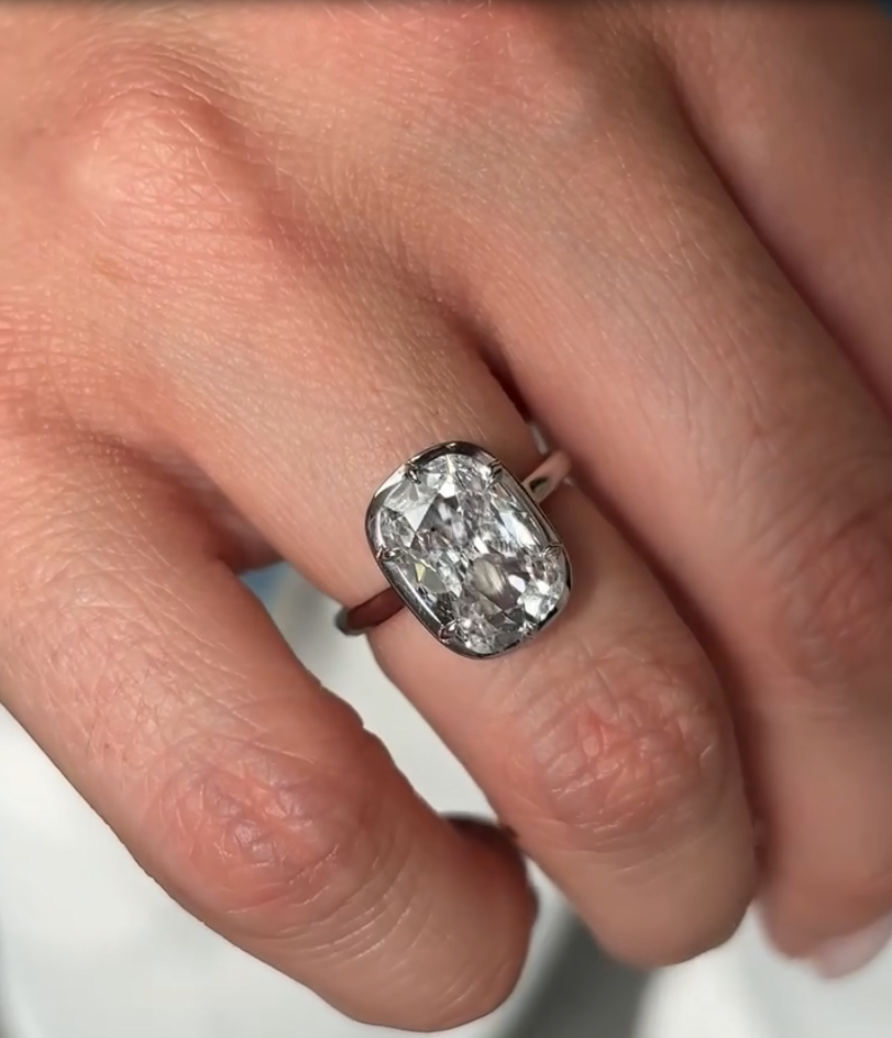 Cushion-Cut Classic Solitaire Ring