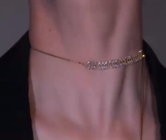 Golden Whispers Choker