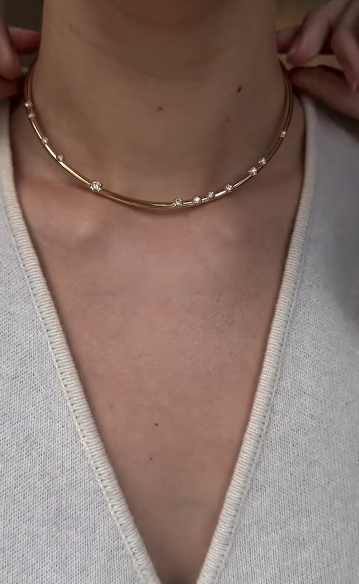 Stellar Bead Curve Choker Set