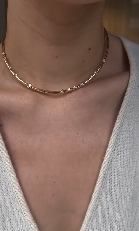 Stellar Bead Curve Choker Set