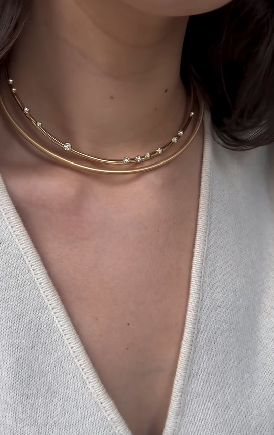 Stellar Bead Curve Choker Set