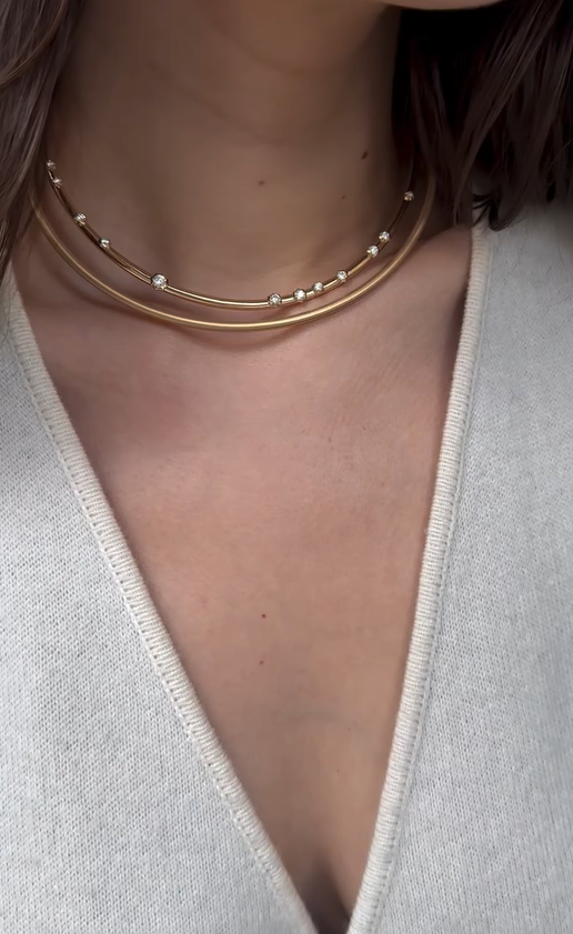 Stellar Bead Curve Choker Set