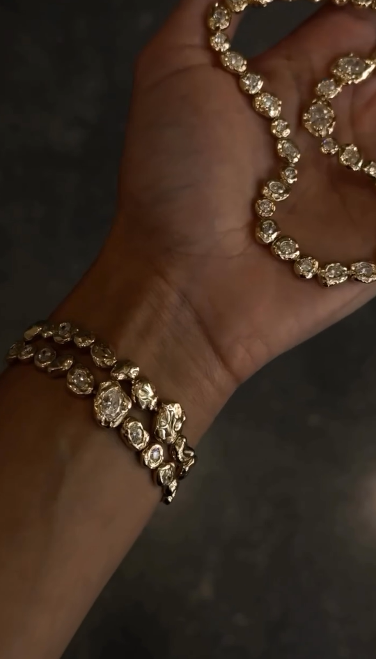 Opulence Crown Tennis Necklace