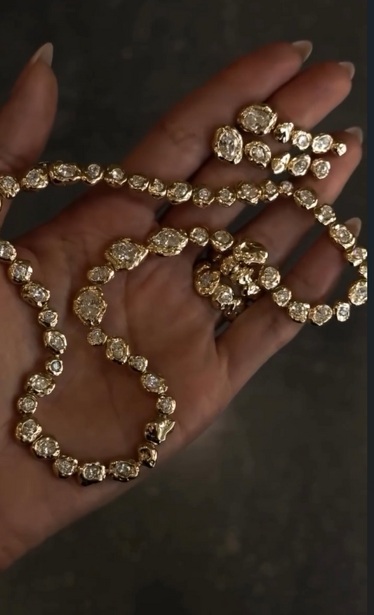 Opulence Crown Tennis Necklace