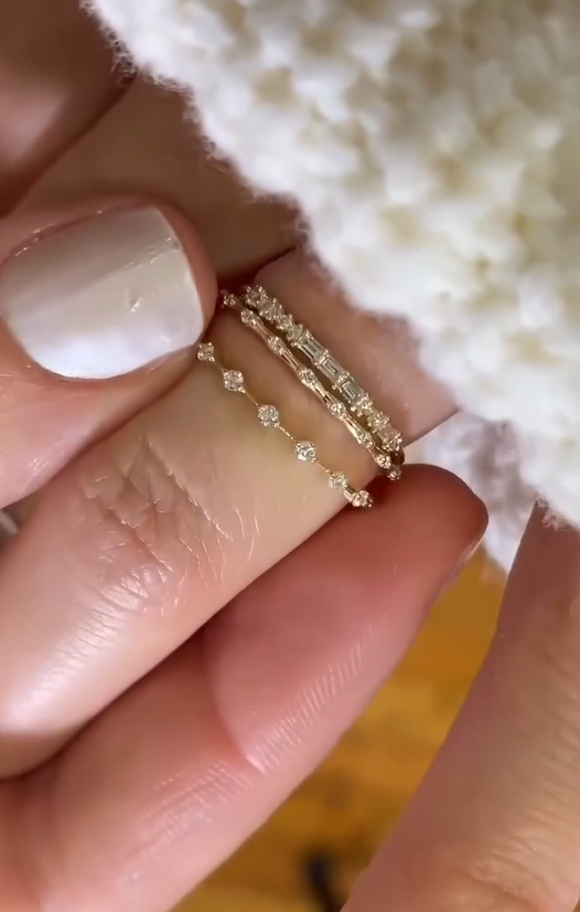 Opal Mirage Bands (Size 7)