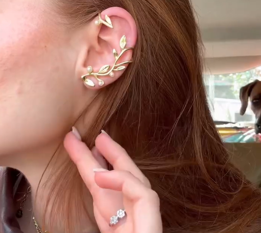 Gilded Vine Ear Cuff