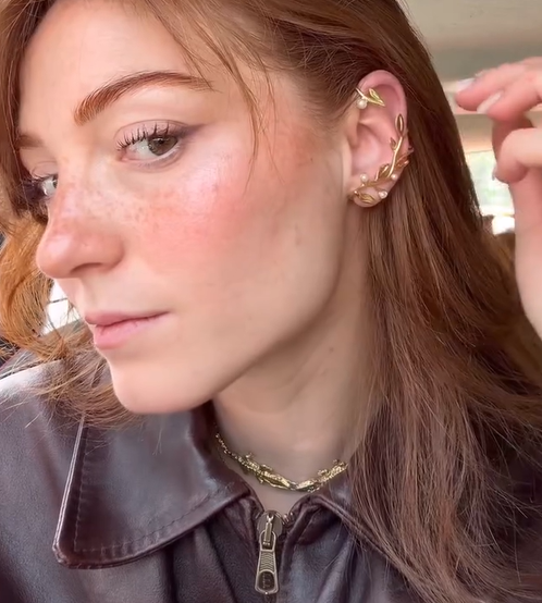 Gilded Vine Ear Cuff